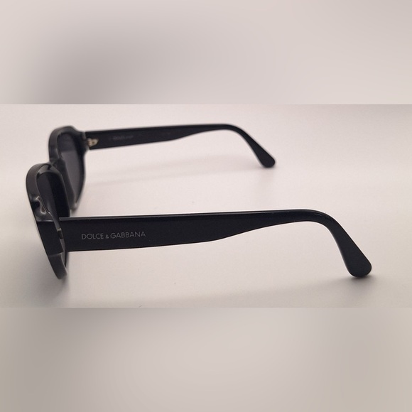 Vintage Dolce Gabbana DG7035 Black Oval Sunglasses Frames Only - Picture 5 of 8